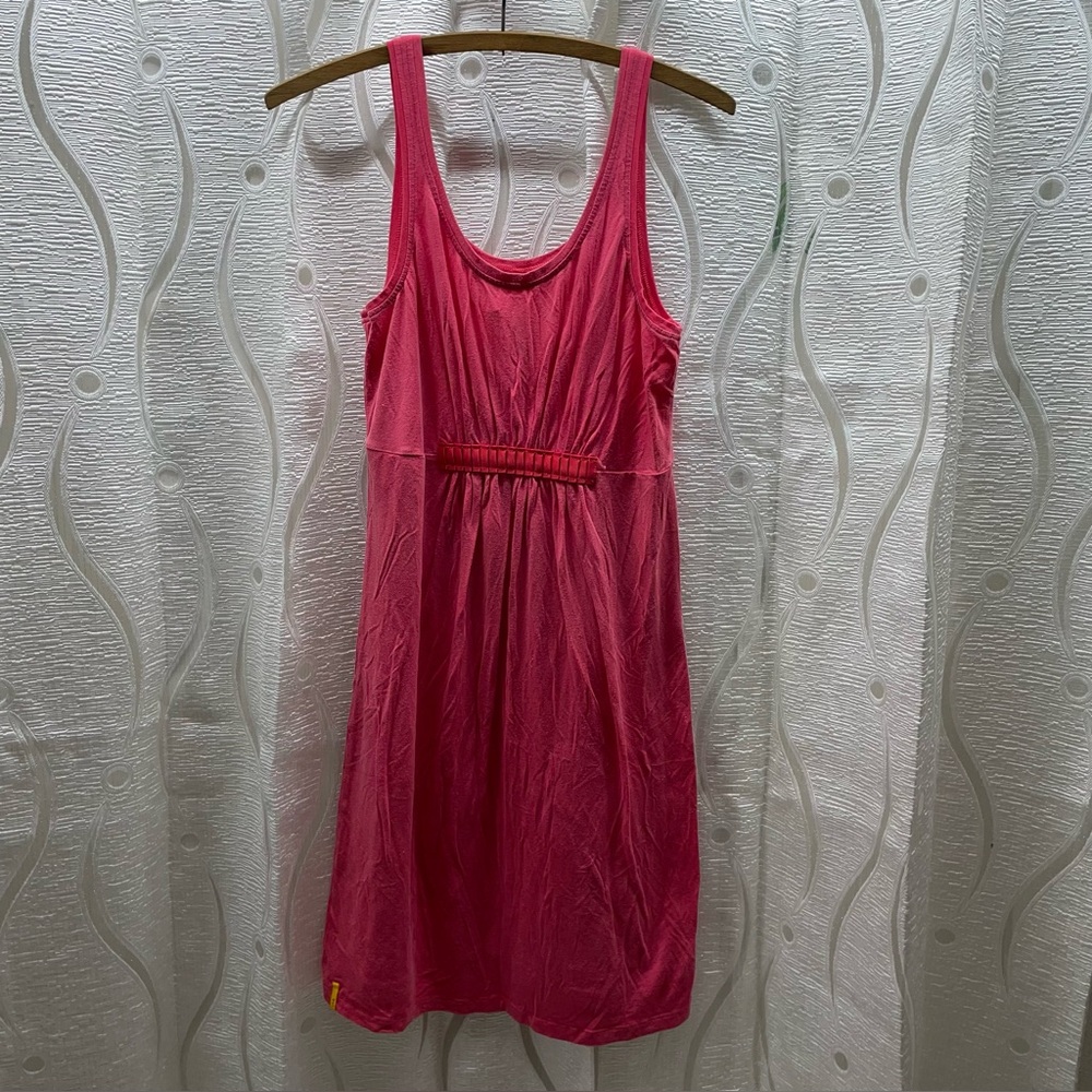 Lole Tank Dress Womens Size S Pink‎ Excellent Empire Waist Tencel Stretch Mini